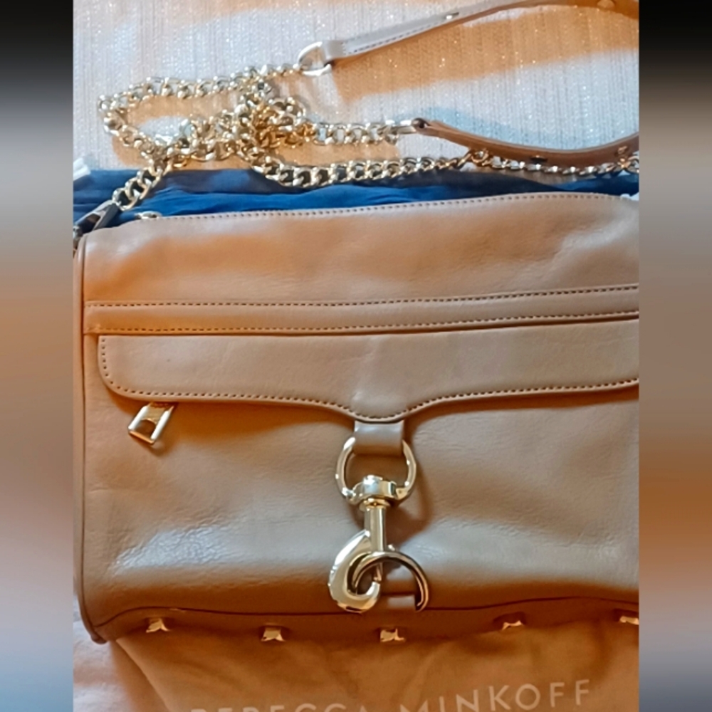 Rebecca Minkoff MAC Leather Crossbody Sand